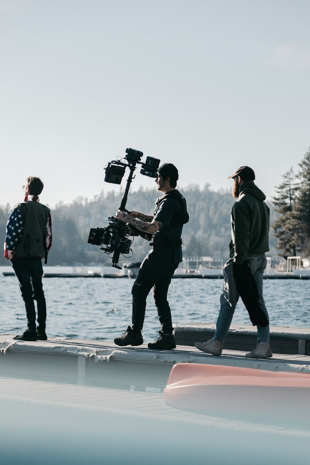 actor interview on set
